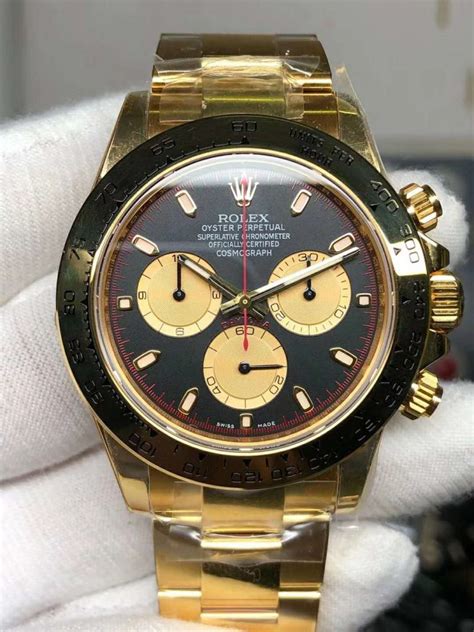 rolex daytona gold clone|rolex daytona clone movement.